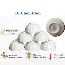 Bộ Bát Đĩa Gốm Sứ Gân Sọc Mới - Phong Cách sang trọng Tặng Thêm 5 Thìa Sứ Và 1 Muôi Canh Sứ 4