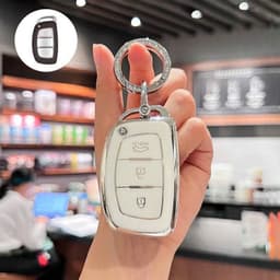 Ốp Chìa Khóa Ô Tô TPU Dẻo Cao Cấp Chống Trầy, Chống Sốc – Smartkey 3 Nút cho Hyundai i10, I20 Santafe, Elantra, Acccent 7