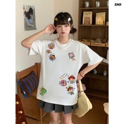 Áo Thun HY KORÉ TOY FRIENDS 3343 Form Rộng Localbrand Oversize Unisex Vải Cotton 75% Nam Nữ Mặc Đẹp 5
