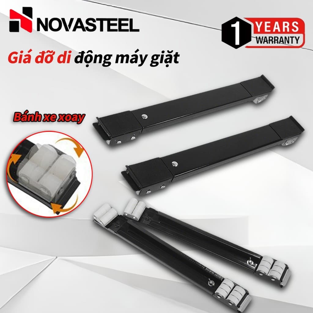 trượt di chuyển đồ nặng, giá đỡ tủ lạnh có con lăn di động Máy giặt chân đế tủ lạnh