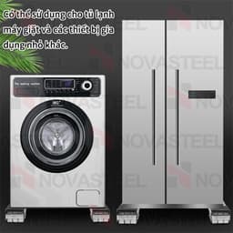 trượt di chuyển đồ nặng, giá đỡ tủ lạnh có con lăn di động Máy giặt chân đế tủ lạnh 2