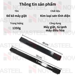 trượt di chuyển đồ nặng, giá đỡ tủ lạnh có con lăn di động Máy giặt chân đế tủ lạnh 7
