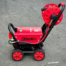 Máy Xịt Rửa Xe DDEKO/DEKO 3500W (lõi đồng) có 4 bánh xe đẩy, Rulô cuộn dây 15m, Lưu lượng 12L/p, BH 8 tháng Chính hãng. 7