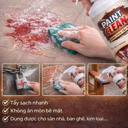 Xịt Tẩy Sơn Khô - Cặn Xi Măng Paint Clean 500ml - Tẩy Rửa Keo Dán, Sạch Nhanh Hiệu Quả Thân Thiện 2