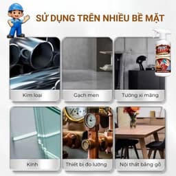 Xịt Tẩy Sơn Khô - Cặn Xi Măng Paint Clean 500ml - Tẩy Rửa Keo Dán, Sạch Nhanh Hiệu Quả Thân Thiện 5
