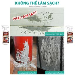 Xịt Tẩy Sơn Khô - Cặn Xi Măng Paint Clean 500ml - Tẩy Rửa Keo Dán, Sạch Nhanh Hiệu Quả Thân Thiện 9