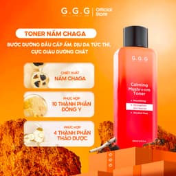 [KOL] Toner Nấm Chaga Cấp Ẩm, Kháng Viêm, Làm Dịu Nhanh - GGG Calming Mushroom Toner 200ml 2