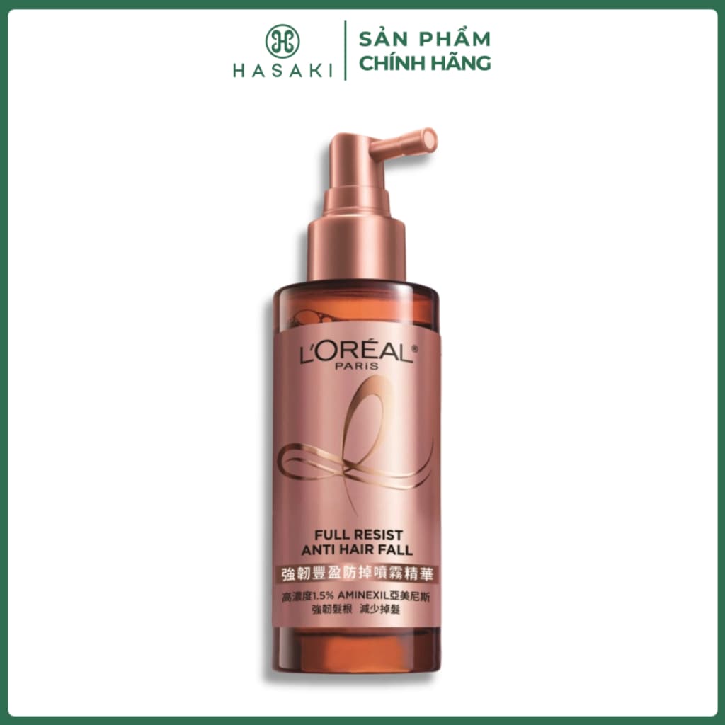Serum Xịt Dưỡng Tóc L'Oreal Ngăn Ngừa & Giảm Gãy Rụng 90ml Full Resist Anti Hairfall Hasaki Sản Phẩm Chính Hãng