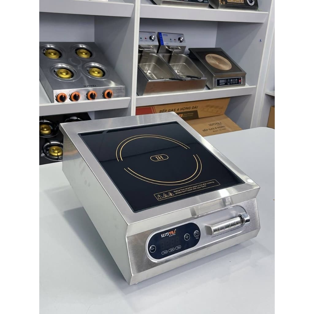Bếp điện từ YILI 3500W YI350 - Mặt kính chịu nhiệt bền bỉ, chất lượng cao.