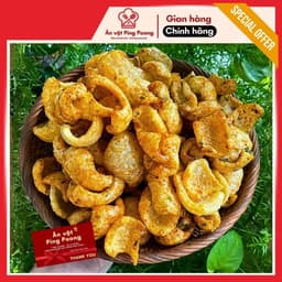 [Lon 125G] Da Heo Mắm Hành, Bì Lợn Mắm Hành Sấy Giòn Lắc Nước Mắm Sốt Hành Thơm Ngon Đậm Vị Ăn Liền 2