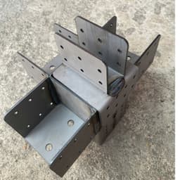 Góc Đỡ Kèo Mái  Bát U Nối Sắt Hộp 30x60, 40x80, 50x100mm | Lắp Ghép Không Cần Hàn, Chắc Chắn 4