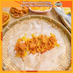 [M3-6 MÓN] combo bánh tráng phơi sương M3 6 món Paco Food bánh tráng,ruốc hành phi hủ lớn, tóp mỡ, bơ phô mai,sốt tắc,ớt 3