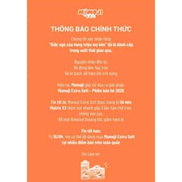 [Quà Đặc biệt ] Combo 2 bịch Tã/Bỉm dán/ Quần Momoji Extra Soft cao  cấp mỏng mềm siêu thấm hút 3