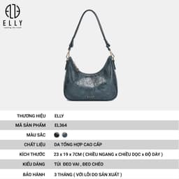 [Tặng hộp 20.10] Túi xách nữ cao cấp ELLY EL364 túi đeo chéo đeo vai da tổng hợp thời trang cao cấp 2