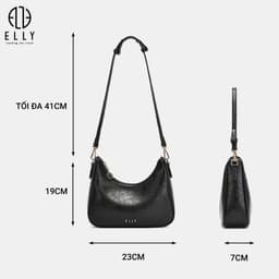 [Tặng hộp 20.10] Túi xách nữ cao cấp ELLY EL364 túi đeo chéo đeo vai da tổng hợp thời trang cao cấp 3
