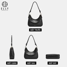 [Tặng hộp 20.10] Túi xách nữ cao cấp ELLY EL364 túi đeo chéo đeo vai da tổng hợp thời trang cao cấp 5