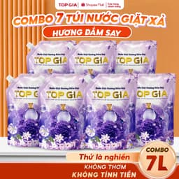Nước Giặt Xả Đa Sắc TOPGIA Hương Huyền Diệu 2L Đánh Tan Vết Bẩn Lưu Hương 72H Giặt Sạch Mềm Vải Giặt Tay Giặt Máy 1