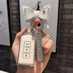 Bao Ốp Dành Cho Chìa Khóa Mitsubishi Chất Liệu Nhựa TPU Mềm Viền Xi Bạc – Chống Trầy, Chống Va Đập 5