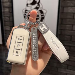 Bao Ốp Dành Cho Chìa Khóa Mitsubishi Chất Liệu Nhựa TPU Mềm Viền Xi Bạc – Chống Trầy, Chống Va Đập 4