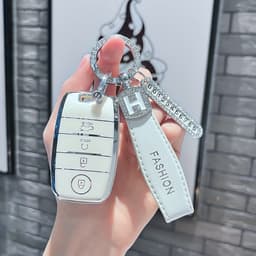 Ốp Khóa Xe Kia 4 Nút Cao Cấp TPU Mềm Chống Trầy – Bao Da Chìa Khóa Ô Tô SELTOS, KIA SONET, SOLUTO,RONDO,.. 9