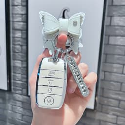 Ốp Khóa Xe Kia 4 Nút Cao Cấp TPU Mềm Chống Trầy – Bao Da Chìa Khóa Ô Tô SELTOS, KIA SONET, SOLUTO,RONDO,.. 6