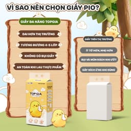 Thùng 10/8/5/4 Bịch Khăn Giấy Pio TopGia 200 Lần Rút Cao Cấp Chắc Chắn Siêu Dai Mềm Mịn 2
