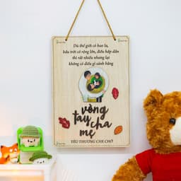 Bảng Gỗ 5 Câu Thần Chú, Bảng Treo Quy Tắc Gia Đình Ý Nghiã Treo Trang Trí Nhà [Đủ Size] 6