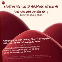 Sét 3 Bông Mút Trang Điểm Amortals Cherry Series – Bề Mặt Nhung Mịn, Đàn Hồi, Tán Nền Nhanh, Không Hút Kem, Kèm Hộp Hoa 5