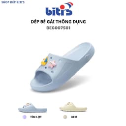 Dép Biti's Summer Collection Bé Gái Màu Tím Lợt, Kem BEG007501TIL BEG007501KEM 1