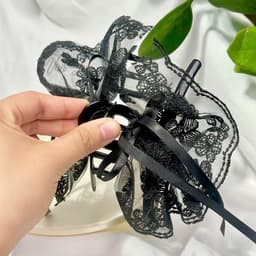 Kẹp tóc nơ ren hoa đuôi dài vintage – phong cách tiểu thư Hàn Quốc, sang chảnh, dễ phối đồ - Phụ kiện Vân Lee - MS033 6