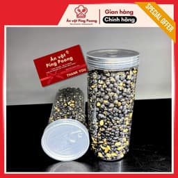 [Lon 350G] Hạt Đậu Đen Xanh Lòng Sấy Giòn Ăn Liền Vị Mặn, Hạt Đỗ Đen Xanh Lòng Sấy Khô Ăn Liền 3