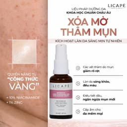 [TEM CTY] Tinh Chất Giảm Mụn Licapè Pore Tightening Niacinamide 10% Giảm Thâm Sáng Da, Kiềm Dầu 2