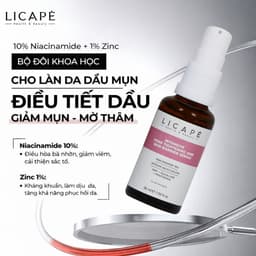 [TEM CTY] Tinh Chất Giảm Mụn Licapè Pore Tightening Niacinamide 10% Giảm Thâm Sáng Da, Kiềm Dầu 3
