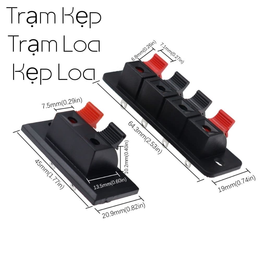 (2 Cái) Kẹp Loa 2P 4P Trạm Kẹp Trạm Loa Kẹp Nhựa 1x2 1x4 Diy -
