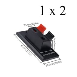 (2 Cái) Kẹp Loa 2P 4P Trạm Kẹp Trạm Loa Kẹp Nhựa 1x2 1x4 Diy - 2