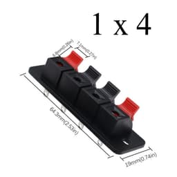 (2 Cái) Kẹp Loa 2P 4P Trạm Kẹp Trạm Loa Kẹp Nhựa 1x2 1x4 Diy - 3