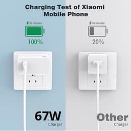 Bộ Sạc Siêu Nhanh Xiaomi Miturbo 67W, 2 Cổng Kết Nối USB/ TypeC to Type C, Kèm Dây Sạc 5