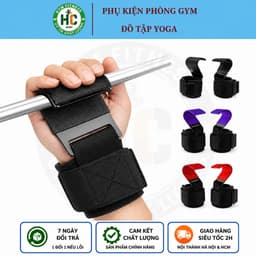 Quấn Cổ Tay (3 Màu) Tập Xà Đơn Có Móc Thép , Găng Tay Có Móc Thép Nâng Tạ 1