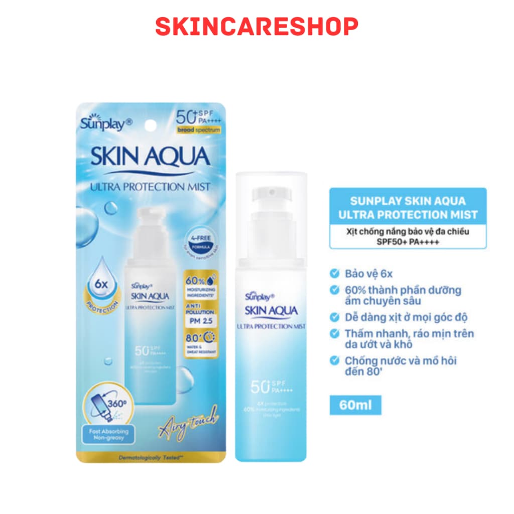Xịt chống nắng Skin Aqua Ultra Protection Mist 60ml