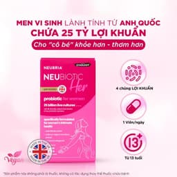 Viên uống bổ sung lợi khuẩn nữ Neubria Neubiotic Her hộp 30 viên 3