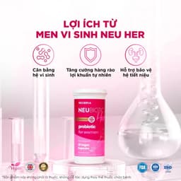 Viên uống bổ sung lợi khuẩn nữ Neubria Neubiotic Her hộp 30 viên 6