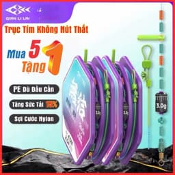 [Mua 5 tặng 1] Trục tím không nút thắt - Trục sẵn câu đài thương hiệu Qianlilai 2