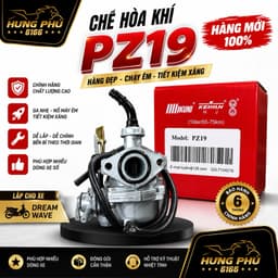 Bình xăng con chế hoà khí-lắp cho xe dream/wave/jwoang 1