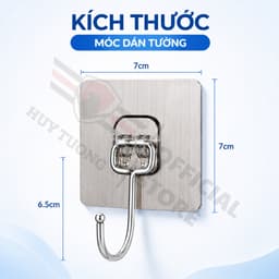 Combo 50 Móc Dán Tường Siêu Dính Inox 304 Chịu Lực Tốt, Không Cần Khoan Đục Chịu Lực 10kg 5