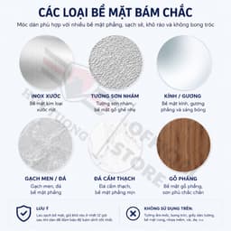 Combo 50 Móc Dán Tường Siêu Dính Inox 304 Chịu Lực Tốt, Không Cần Khoan Đục Chịu Lực 10kg 8