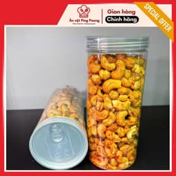 Hạt Điều Rang Tỏi Ớt Hương Vị Truyền Thống Qùa Biếu Tết, Snack Hạt Ăn Liền Giòn Thơm Vị Cay Mặn Ngọt 3