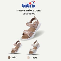 Sandals Biti's Bé Gái Màu Kem / Nâu BEG005100 1