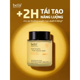 Mặt Nạ Ngủ Cấp Ẩm Phục Hồi Da Xỉn Màu Belif Multi Vitamin Mask Hũ 75ml Chính Hãng Hàn Quốc 3