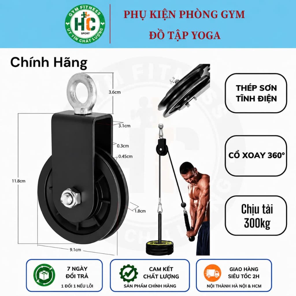 Thiết bị tập thể dục Ròng rọc đứng Ròng rọc im lặng. Ròng rọc thiết bị ba đầu và lưng