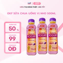 OKF Sữa chua uống vị nho 500ml 1